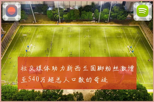 社交媒体助力新西兰国脚粉丝激增至540万超总人口数的奇迹